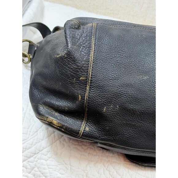 Territory Ahead Men’s Black Pebbled Leather Messenger Shoulder Laptop Bag Office - Picture 10 of 13